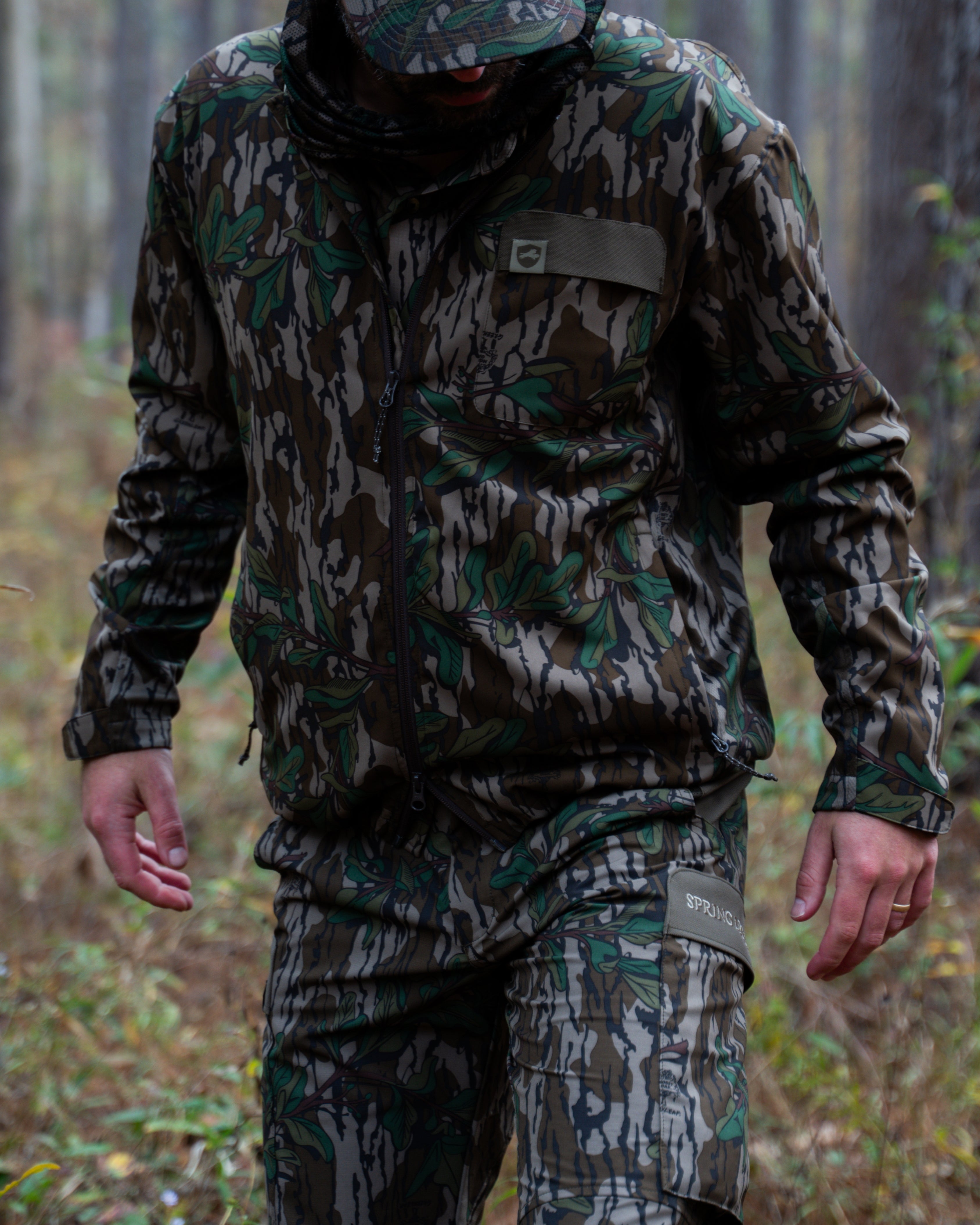 Spring Legion Lightweight Turkey Hunting Jacket - Mossy Oak Greenleaf