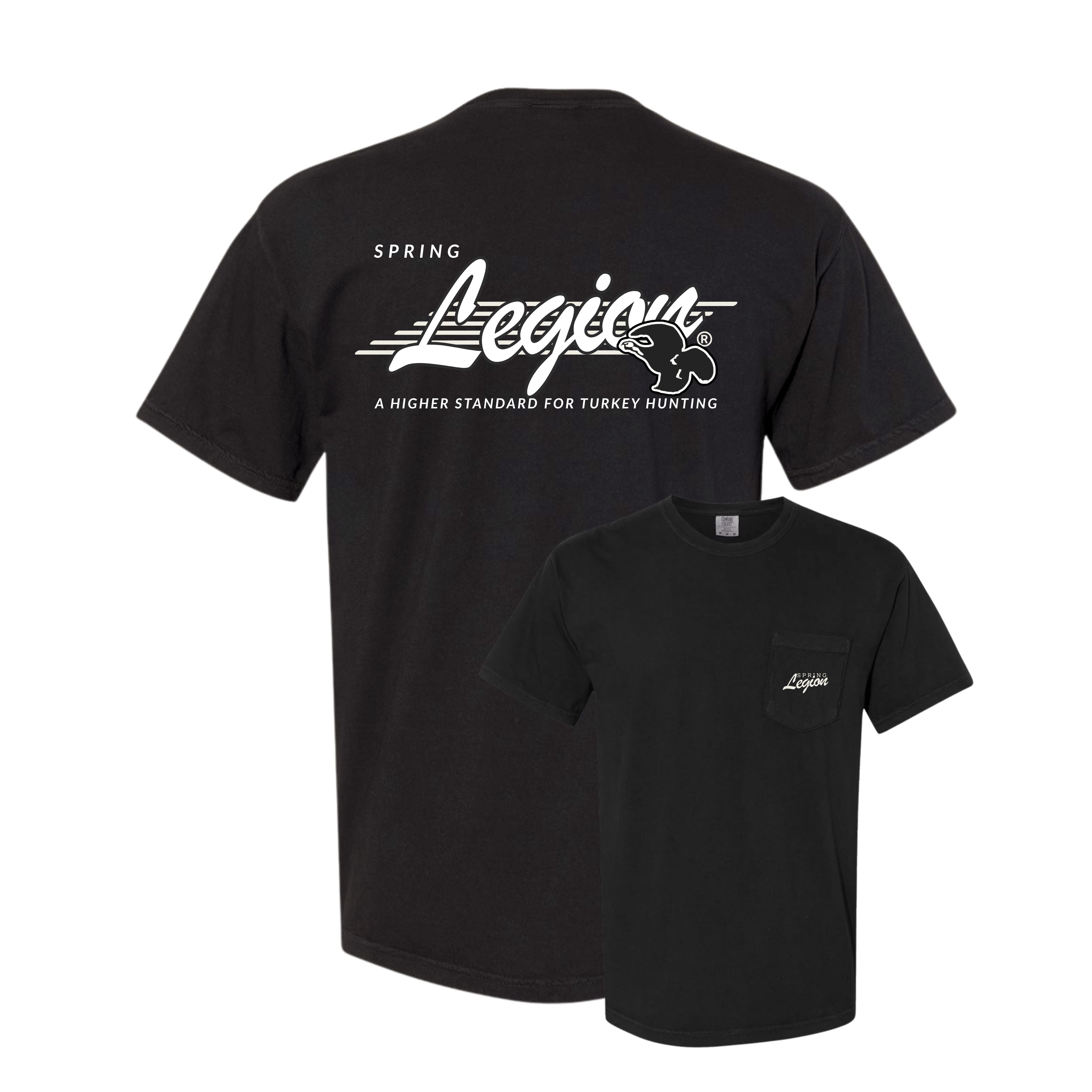 '97 Flydown Turkey Pocket Tee - Black Ivory