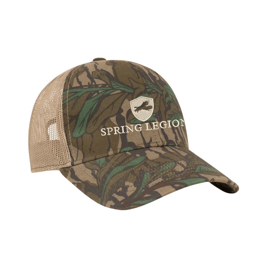 Unstructured Meshback Hat - Greenleaf/Khaki