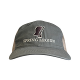 Mississippi Turkey Feather Platinum Unstructured Meshback Hat - Olive/Khaki