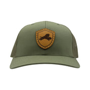 Genuine Leather Patch Richardson 112 - Loden