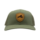 Genuine Leather Patch Richardson 112 - Loden