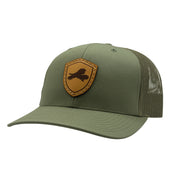 Genuine Leather Patch Richardson 112 - Loden