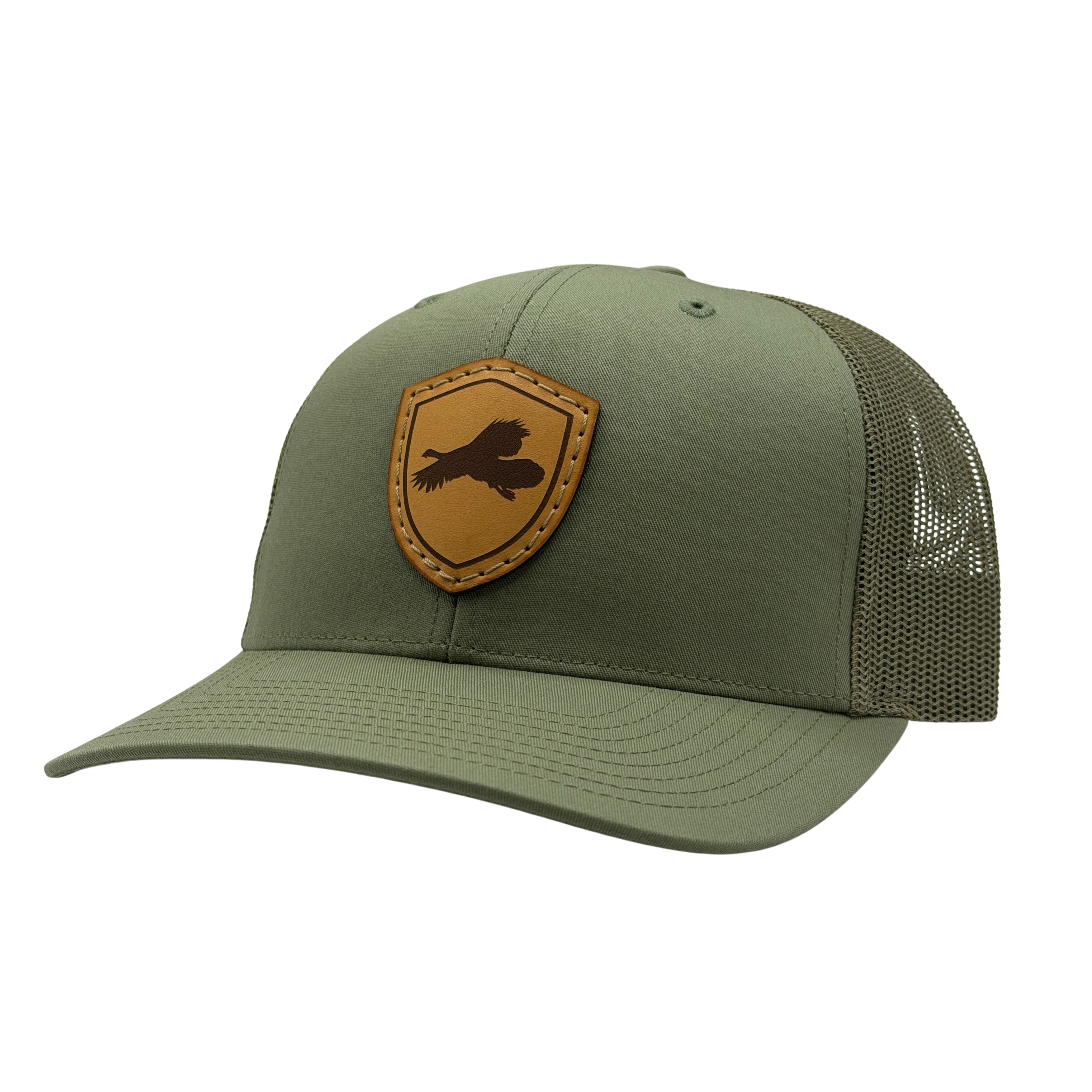 Genuine Leather Patch Richardson 112 - Loden