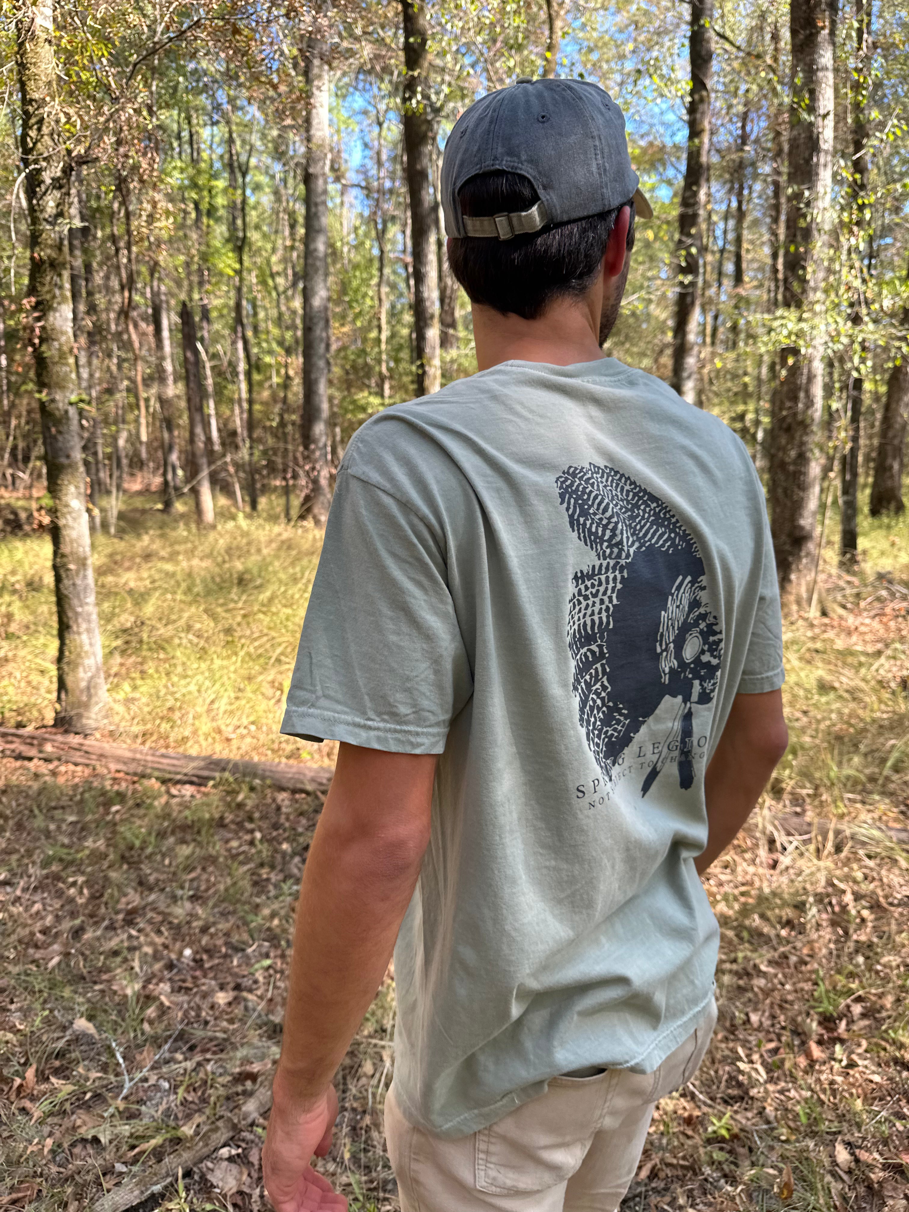 War Bird Chief Indian Pocket Tee Shirt - Sandstone