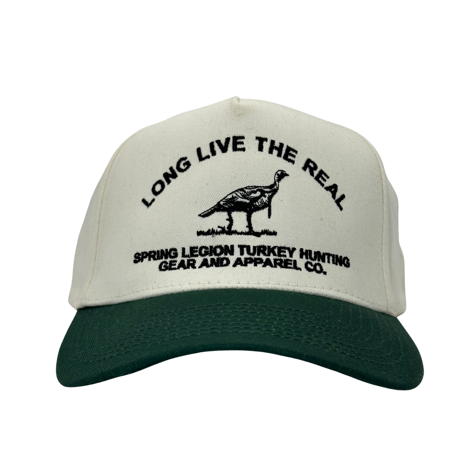 Long Live The Real Five-Panel Hat - Green/Natural