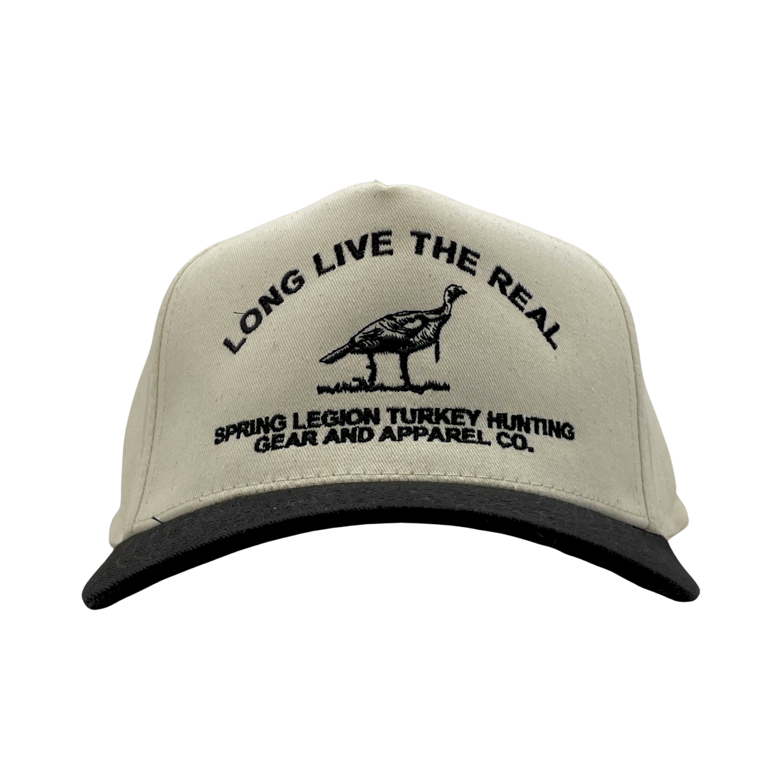 Long Live The Real Five-Panel Hat - Black/Natural