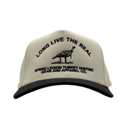 Long Live The Real Five-Panel Hat - Black/Natural