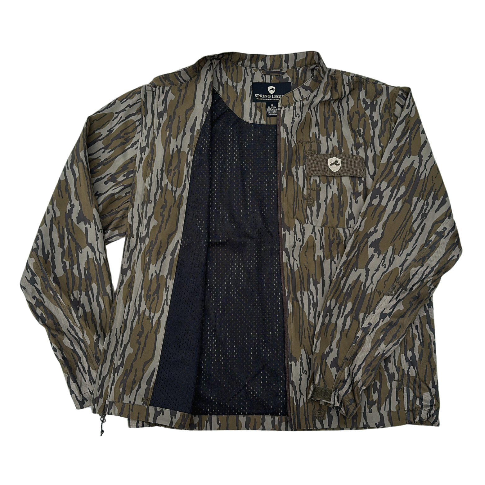 Spring Legion Lightweight Turkey Hunting Jacket Top - Mossy Oak Original Bottomland