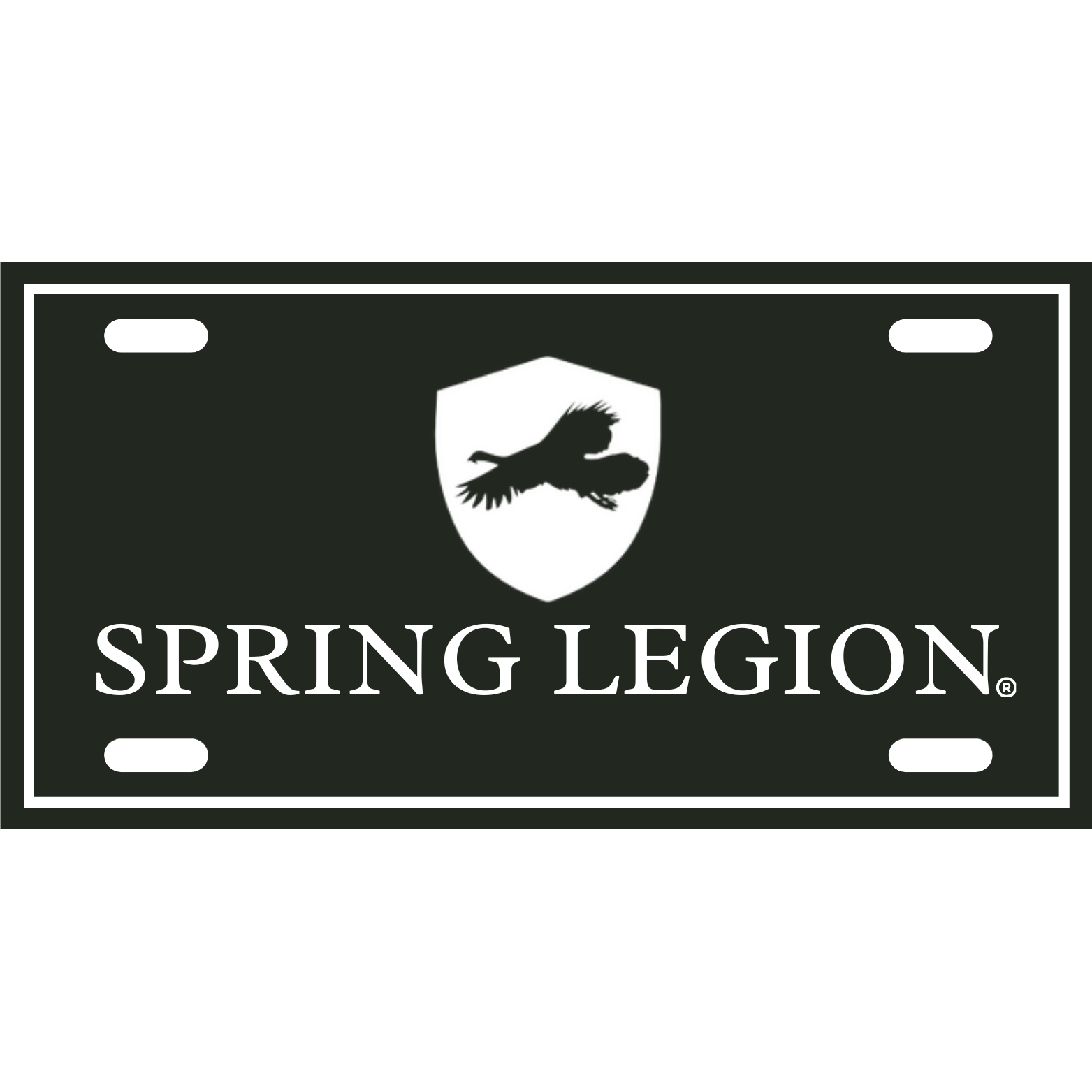 Spring Legion License Plate - Green