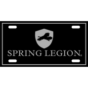 Spring Legion License Plate - Black