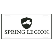 Spring Legion License Plate - White