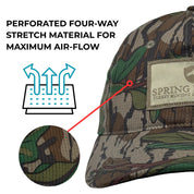 Woven Label Stretch Hat - Breathable Greenleaf