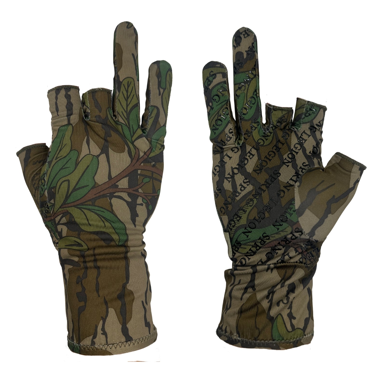 Spring Legion Turkey Hunting Gloves - Mossy Oak Greenleaf (YOUTH)