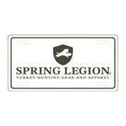 Spring Legion License Plate - White