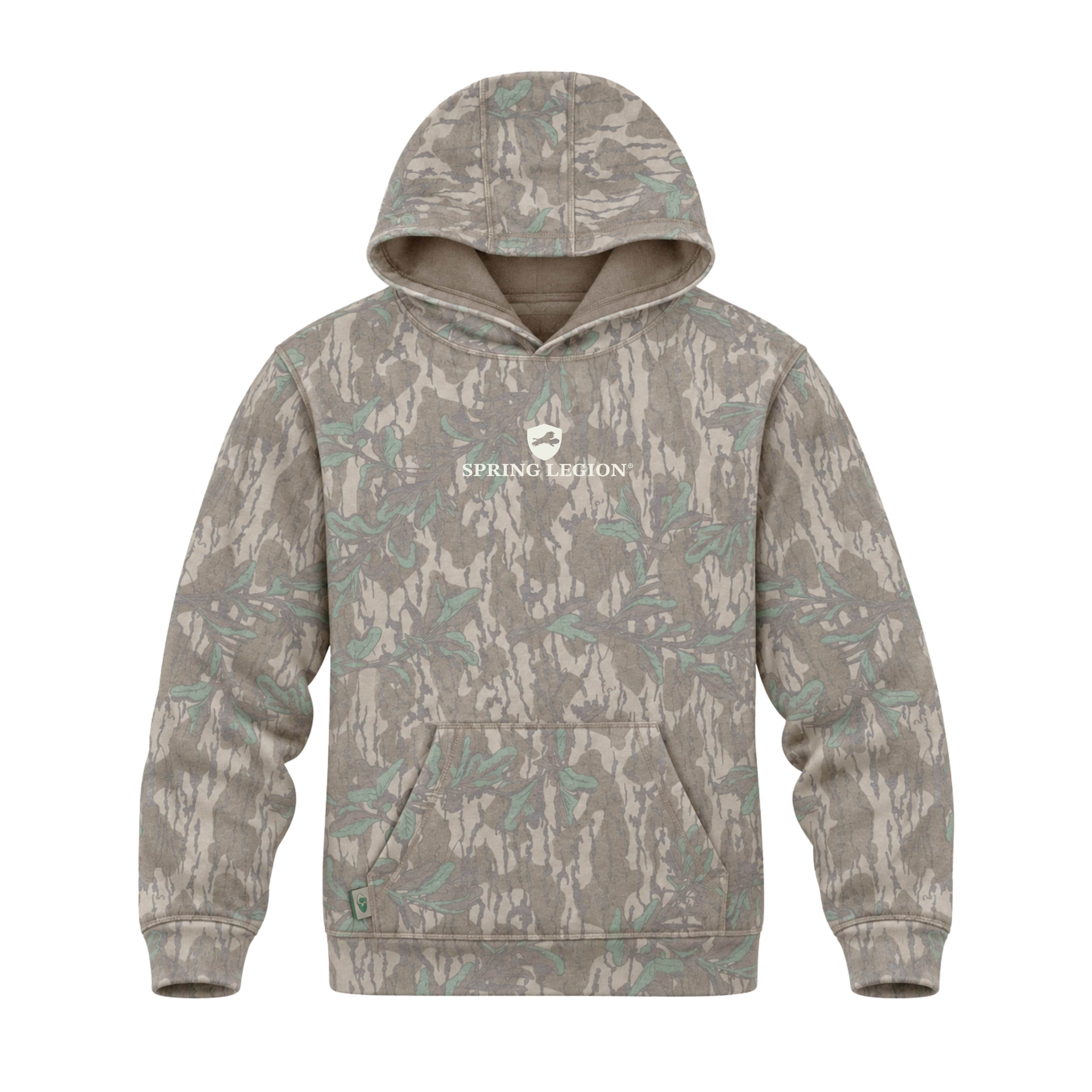 Washout Embroidered Logo Hoodie