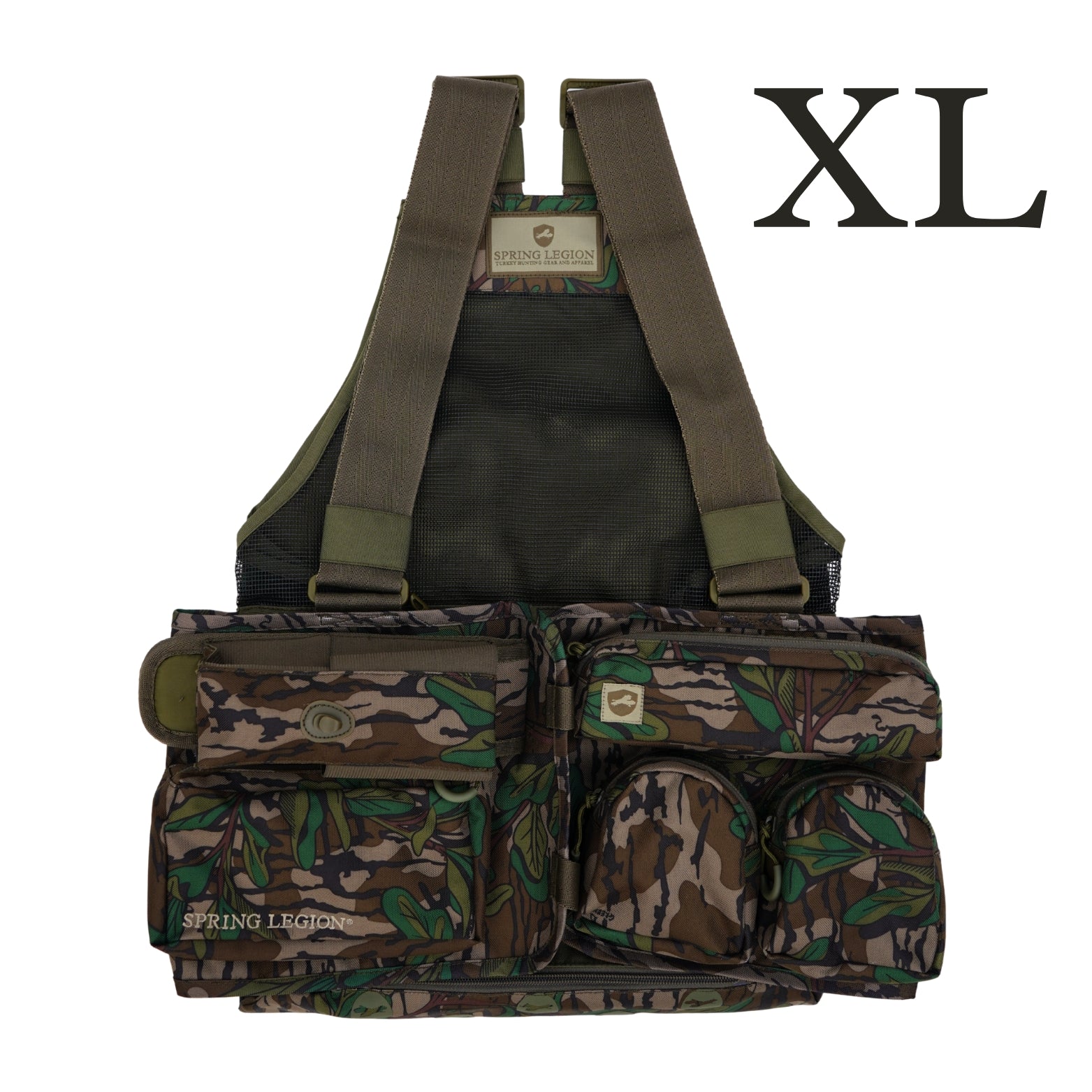 Spring Legion Turkey Hunting Vest - Mossy Oak Greenleaf (XL)