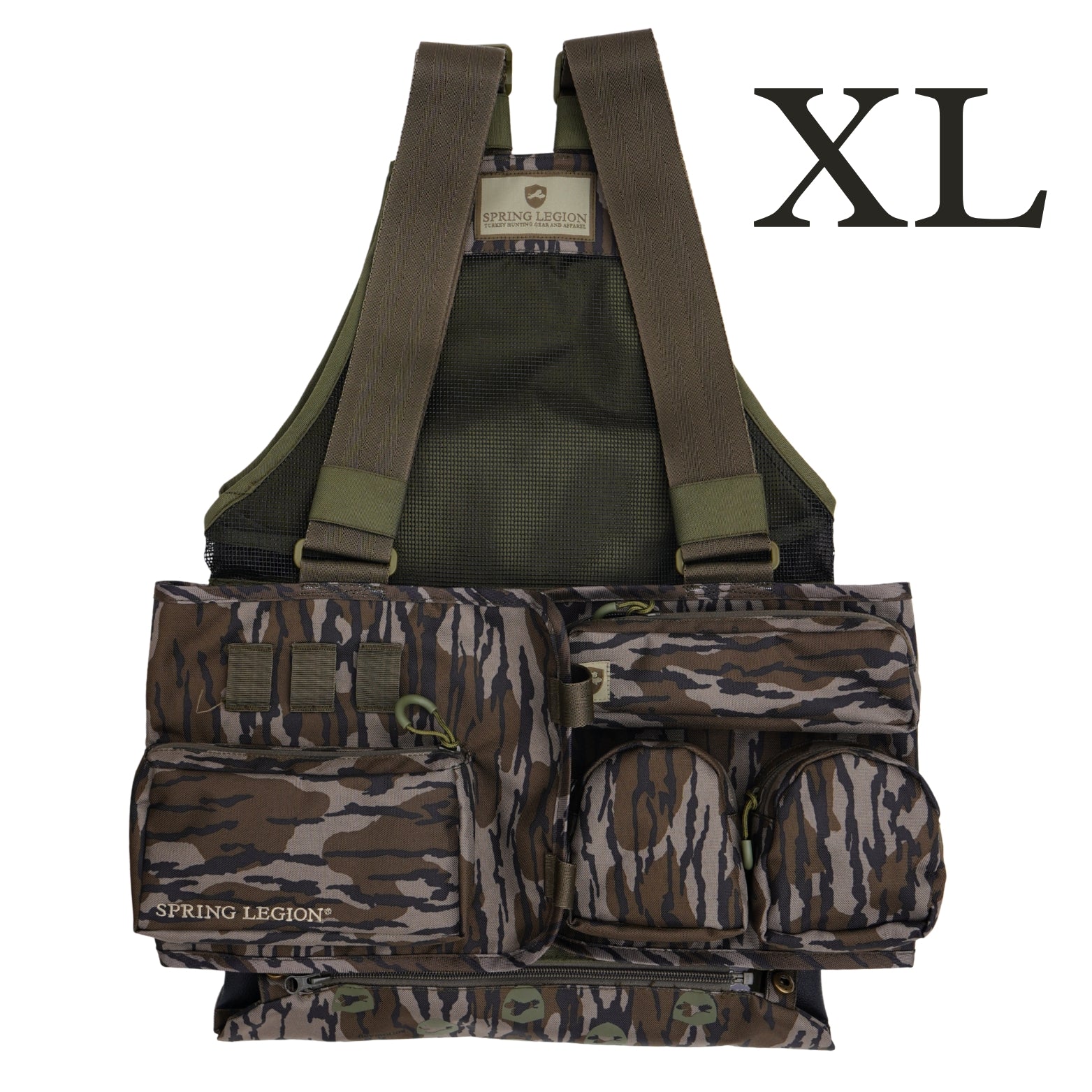 Spring Legion Turkey Hunting Vest - Mossy Oak Original Bottomland (XL)