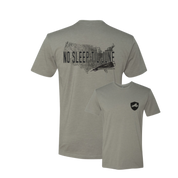 No Sleep til June Triblend Tee - Stone Grey