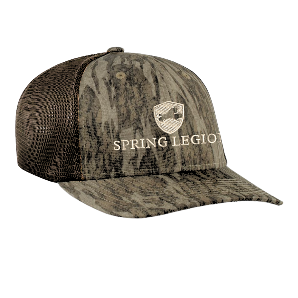 New bottomland, mossy oak, meshback, hunting, deer, duck, elk, turkey, outdoor cap, Richardson, lost, 2024