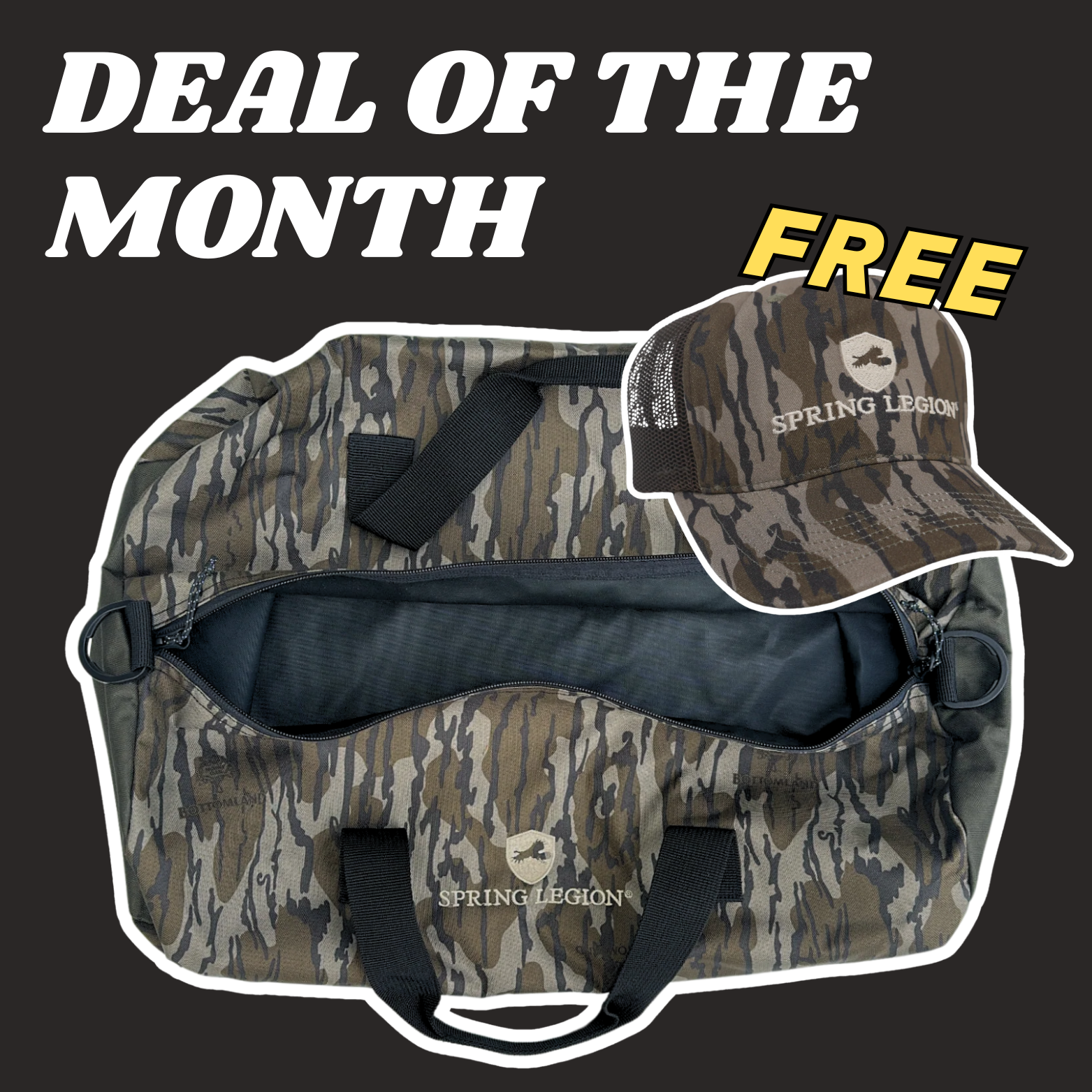 Spring Legion Duffle Bag - Mossy Oak Original Bottomland