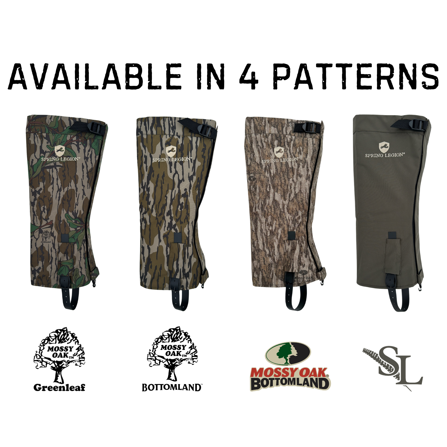 hunting gaiters, kennetrek, waterproof gaiters, turkey hunting gaiter, leg gaiters, chaps, lightweight, green leaf, bottomland, mossy oak, pinhoti, best gaiters for turkey hunting, best gaiters for hunting, hiking