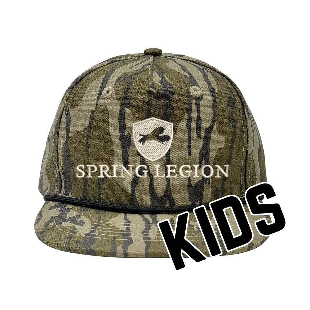 KIDS SIZE Rope Hat Mossy Oak Original Bottomland