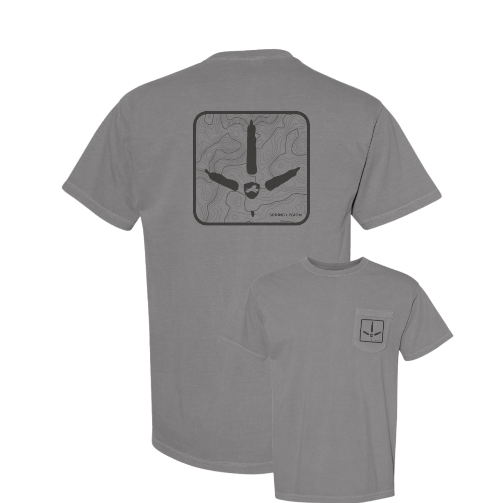 Topo Turkey Track Pocket Tee - Grey