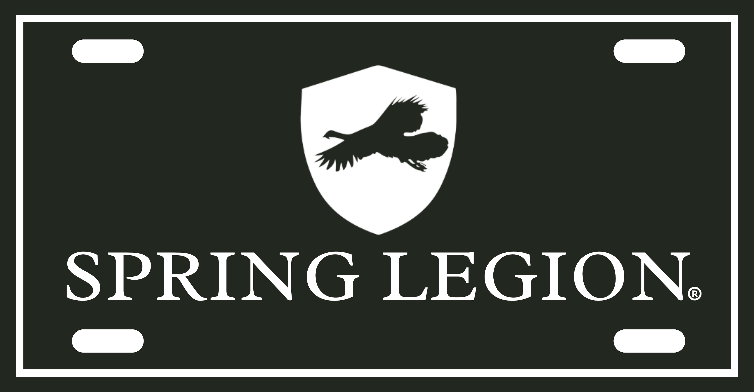 Spring Legion License Plate - Green