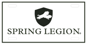 Spring Legion License Plate - White