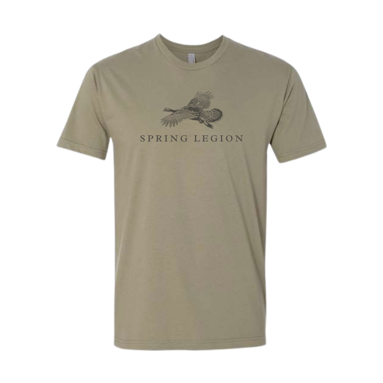 Throwback Flying Turkey CVC Tee - Light Olive