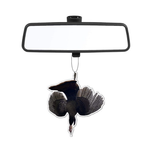 Turkey Air freshener, limb hanger, turkey hunting accessories, hunting truck, decals, black ice, new truck, leather