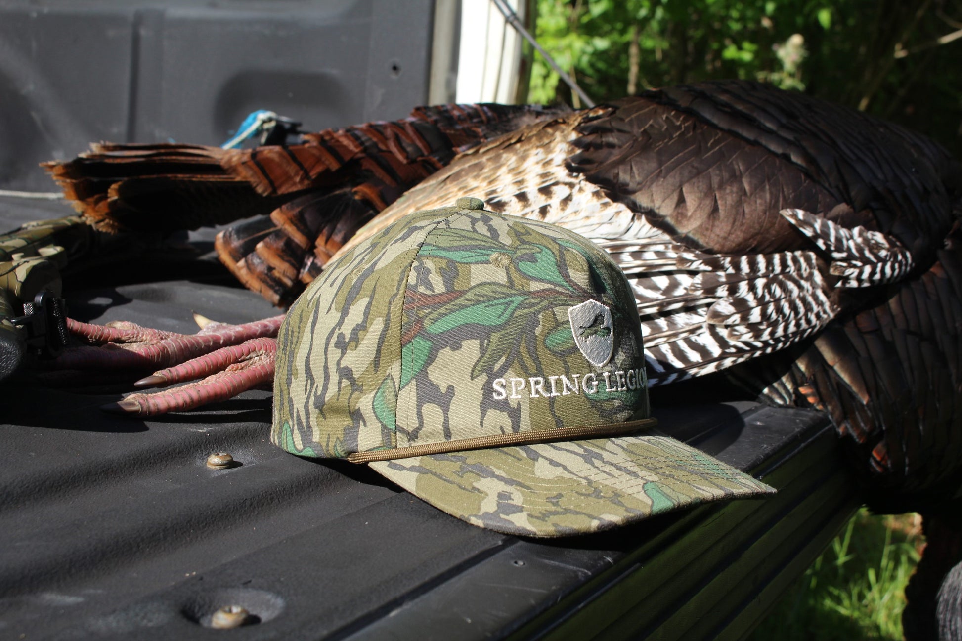 Greenleaf Rope Hat, mossy oak, spring legion, turkey hunting, panola, save the poults, brand, old school, outdoor, nwtf, turkeys for tomorrow, bottomland, lost 